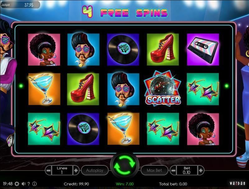 เกมสล็อตของ Back to 70’s: สัมผัสกับความมหัศจรรย์ของลูกบอลดิสโก้สีสันสดใสก้นระฆัง